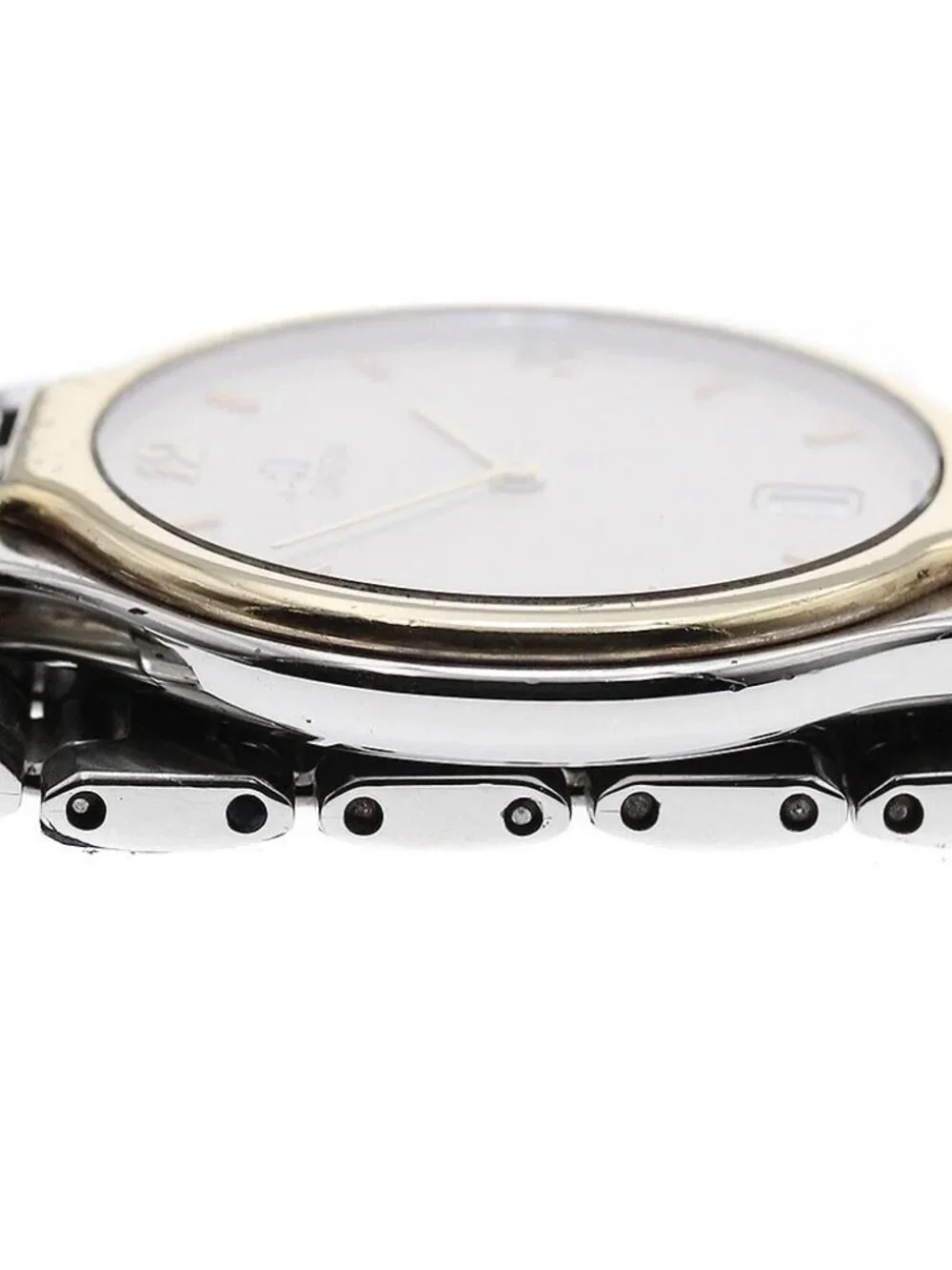 OMEGA De Ville 4330.62 YG bezel date beige Dial Quartz Men's Watch
